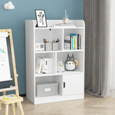 Bellemave® Kids Bookcase with 6 Compartments, Freestanding Shelves and Cube Organizer - Bellemave